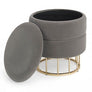 Cod. 0720388 PAVLINA DARK GREY STORAGE STOOL